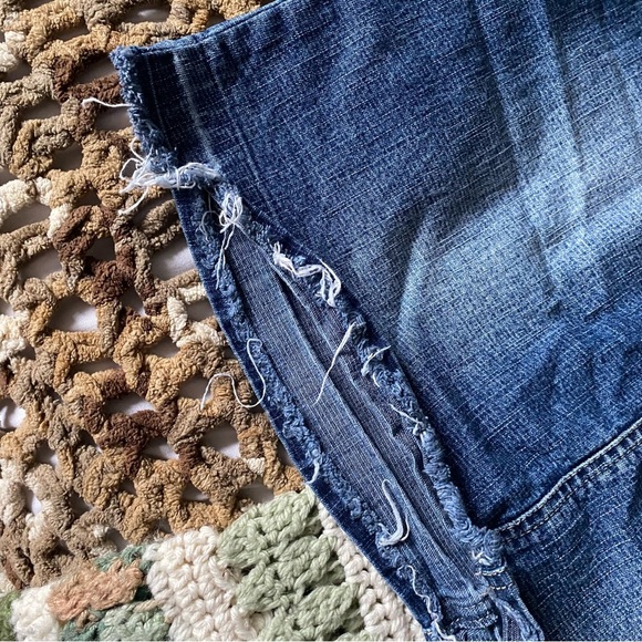 Vintage Y2K Garage Denim Blue Cotton Jean Skirt - Picture 5 of 6